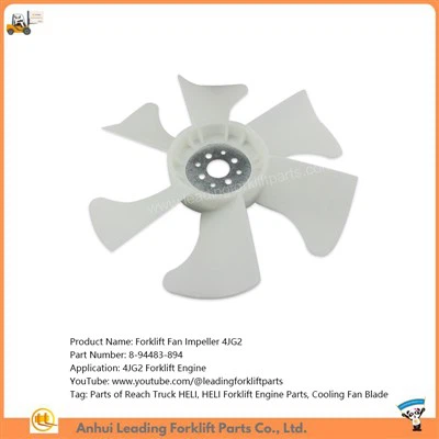 Parti del motore del carrello elevatore|Girante del ventilatore del carrello elevatore 4JG2|Parti del carrello retrattile HELI