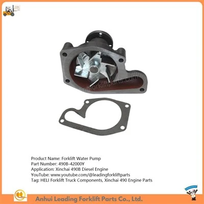 Pompa dell'acqua per carrello elevatore|Parti del motore Xinchai 490|Componenti per carrelli elevatori HELI|490B-42000Y