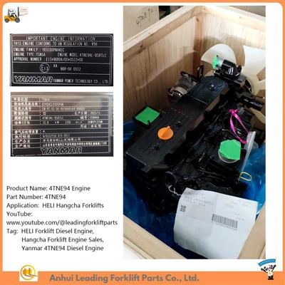 Motore per carrello elevatore|Yanmar 4TNE94|Motore per carrello elevatore HELI in vendita|Distributore Ricambio Carrello elevatore